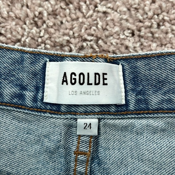 Agolde Dee Vintage High Rise Shorts - Picture 4 of 5